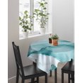 thumbnail image 4 of Turquoise Marble Suqare Tablecloth - 54 x 54 Inch, Modern Abstract Art Texture Watercolor Waterproof & StainResistant Tablecloth, Oil-proof Table Cover for Dining/Party/Wedding/Camping/Buffet, 4 of 9