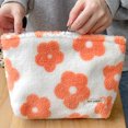 thumbnail image 3 of Bolsa de maquillaje portátil DQrwqpou Kawaii Floral Simple, 3 of 7