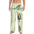 thumbnail image 1 of Xecao Avocado for Exercise for Men's Pajama Pants Long Lounge Pants with Drawstring Waistband and Pockets Comfortable Sleepwear for Home Relaxation-Large, 1 of 6