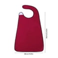 thumbnail image 3 of Adult Adjustable Washable Eating Bib For Men Women Seniors And Disabled Large Clothing Protector With Snap Closure For Dining Caregivers And Mealtime Assistance, 3 of 6