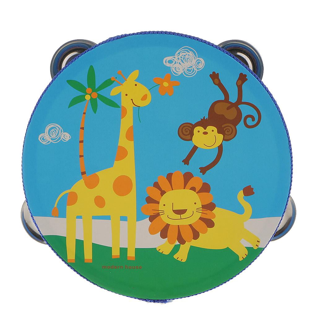 LeeQinersw 4 Pieces Tambourine toy children kids Musical Percussion Instrument