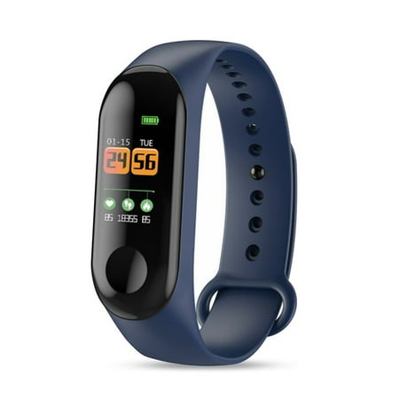 Fitness Tracker, Smart Bracelet with Heart Rate Blood Pressure IP65 Waterproof bluetooth 4.0 Sports Pedometer Sleep Monitor Call/SMS Reminder Sedentary