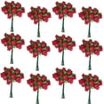 thumbnail image 2 of Red Artificial Silk Flower Roses - 12 Mini Bouquets of 12 Rosebuds, 144 Rosebuds Total, Valentine's Day, Wedding, Reception, Anniversary, Bridal Shower, 2 of 5