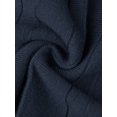 thumbnail image 5 of INSPIRE CHIC Women's Pleated Skirts High Waist Stretchy A Line Ribbed Knit Sweater Midi Skirt Fall Winter Outfits S Dark Blue, 5 of 6