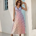thumbnail image 2 of Mermaid Fish Scales Sleeveless Dress Woman Fashion Long Dresses Women's Summer Suit Dress 2025, 2 of 6