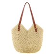 thumbnail image 2 of Bolso Tejido a Mano Colco Bolso de Mano Elegante Bohemio Portátil Hueco para Playa Beige, 2 of 7