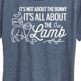 thumbnail image 3 of Instant Message - It's All About The Lamb - Women's Short Sleeve Graphic T-Shirt, 3 of 6