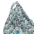 thumbnail image 5 of Pastel Lounger Chair Bag, Continuous Soft Tones Abstract Romantic Flower Summer Blossoms Illustration, High Capacity Storage with Handle Container, Lounger Size, Rose and Cadet Blue, by Ambesonne, 5 of 5