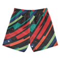 thumbnail image 7 of FORMRS Boys Swim Trunks Quick Dry Mesh Liner Boardshorts Sizes XS-XL, Blue Abstract Lines, 7 of 7