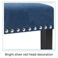 thumbnail image 5 of Fabric Upholstered Dining Chair with Silver Nailhead Trim in Blue, Set of 2, 5 of 11