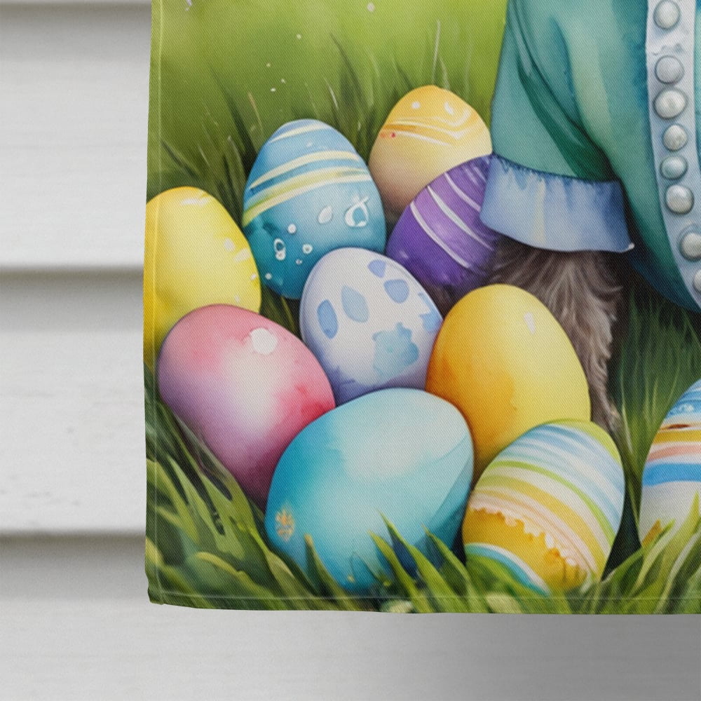German Wirehaired Pointer Easter Egg Hunt House Flag 28 in x 40 in