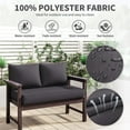 thumbnail image 4 of Kimunuk Outdoor Loveseat Cushion Set, 46" x 26" x 5" Waterproof Patio Furniture Cushions for Couch Bench Swing, Grey, 4 of 6