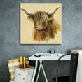 thumbnail image 5 of Epic Graffiti 'Highland Animal Cow' by Silvia Vassileva, Canvas Wall Art, 26"x26", 5 of 8