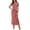 Pink, variant on Unir Women's Floral Mesh Ruched Waist Midi Dress, Short Sleeve Slim Fit Elegant Summer Casual Dress for Party & Evening Events, 1pc, S(4-6)/M(8-10)/L(12-14)/XL(16-18)/XXL(20-22)
