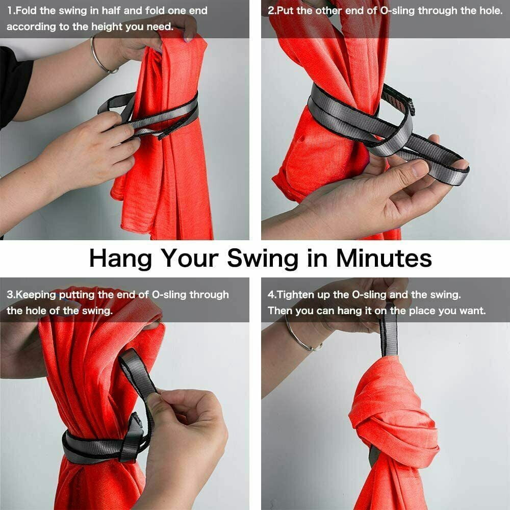 WEISIPU Kids Hammock - Small Camping Hammock, Kids Camping Gear w/Tree Straps and Carabiners for Indoor/Outdoor Use Therapy Kids Autism ADHD Sensory Swing Sling