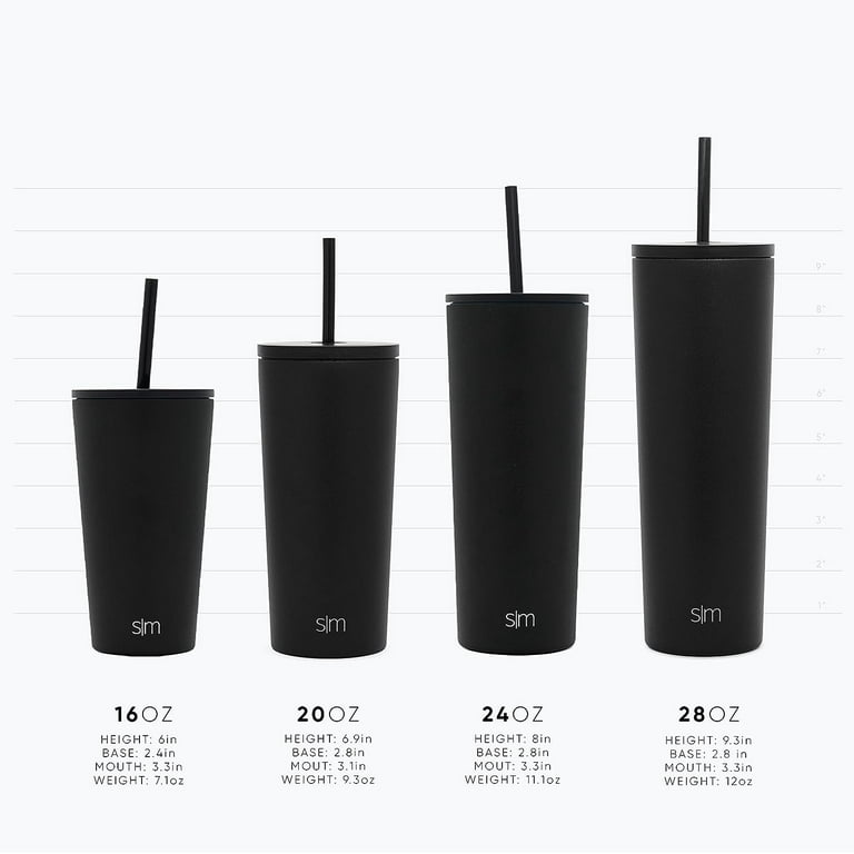 Simple Modern 16 fl oz Stainless Steel Classic Tumbler with Lid and Straw