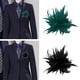 thumbnail image 3 of Broche de plumas para bufanda, broche de flores de plumas de ganso, hebilla para bufanda para mujer, 3 of 4