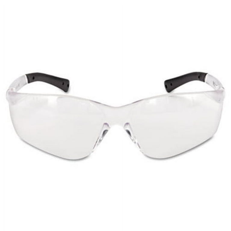Blackjack Wraparound Safety Glasses, Chrome Plastic Frame, Clear Lens Blackjack Wraparound Safety Glasses, Chrome Plastic Frame, Clear Lens