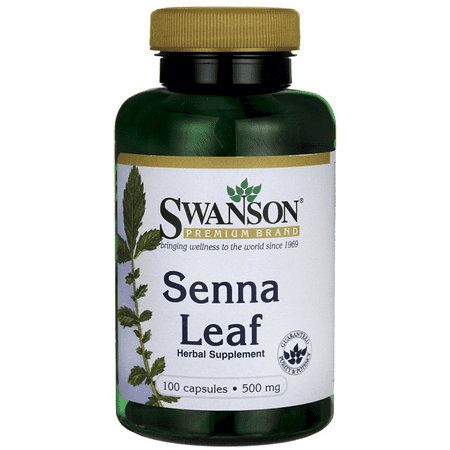 Leaf 1000 Mg 500 Tabs - Swanson Senna Leaf 500 mg 100 Caps