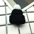 thumbnail image 3 of Riforla Mini Fun Knitted Little Hat DIY Doll Toy Accessories Woolen Hat Finger Decoration Hat Womens Hats Black, 3 of 3