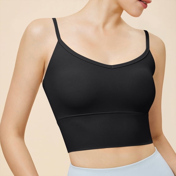 Xunlbb Up to 50% off Wireless Bra for Women Plus Size Woman's Printing Gathered Together Large Size Daily Bra Underwear No Rims(Black,L)