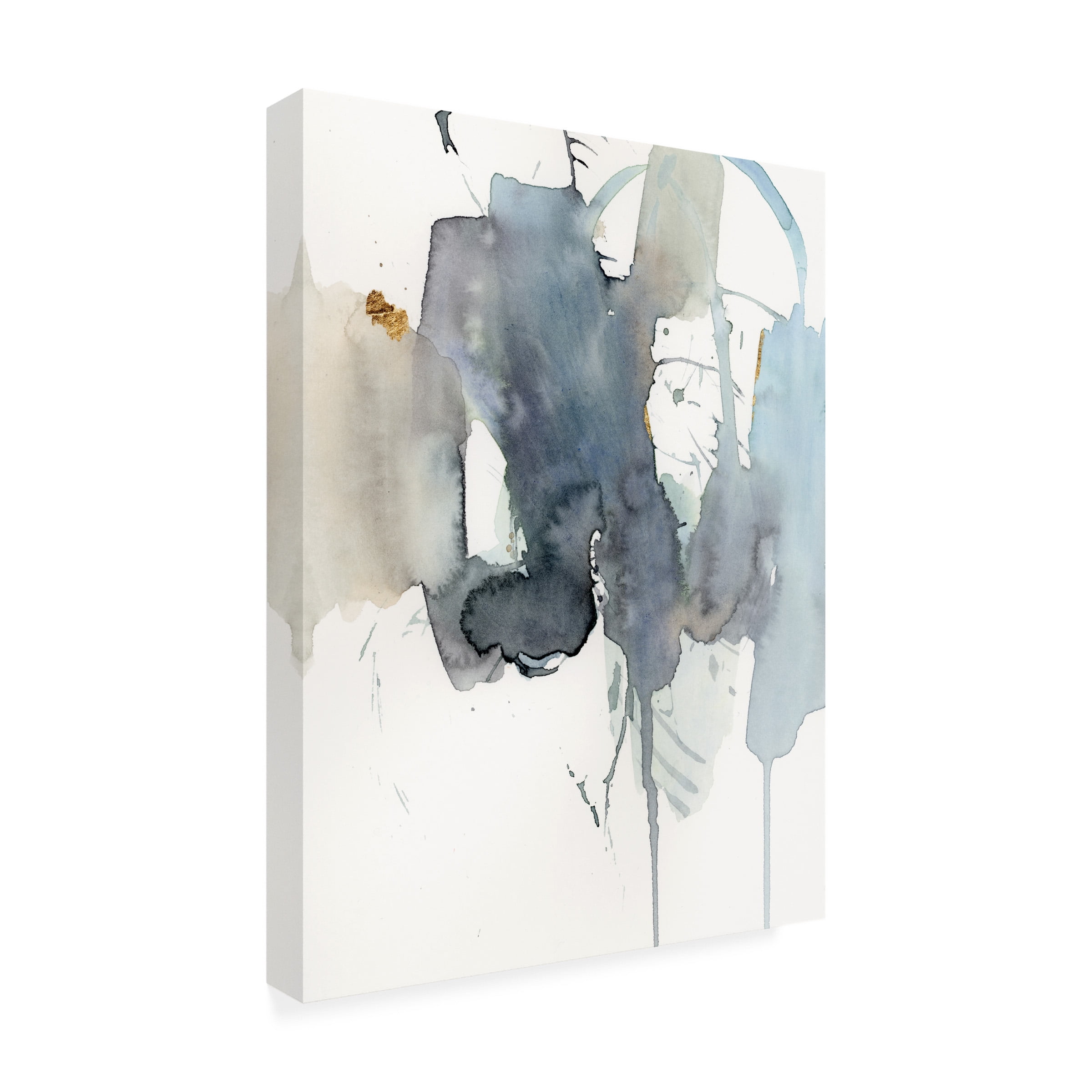Victoria Barnes 'Indigo Splatter II' Canvas Art