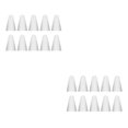 thumbnail image 4 of Moyic 10 piezas de tapas de plumín antideslizantes de silicona extraíbles para pantalla táctil, funda para punta de bolígrafo, alta Blanco 2Conjunto, 4 of 6