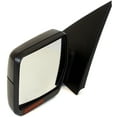 thumbnail image 2 of MIRROR Compatible with 2007-2008 Ford F-150 Left Driver Heated Power Glass Folding In-housing Signal Light Textured Black, 2 of 5