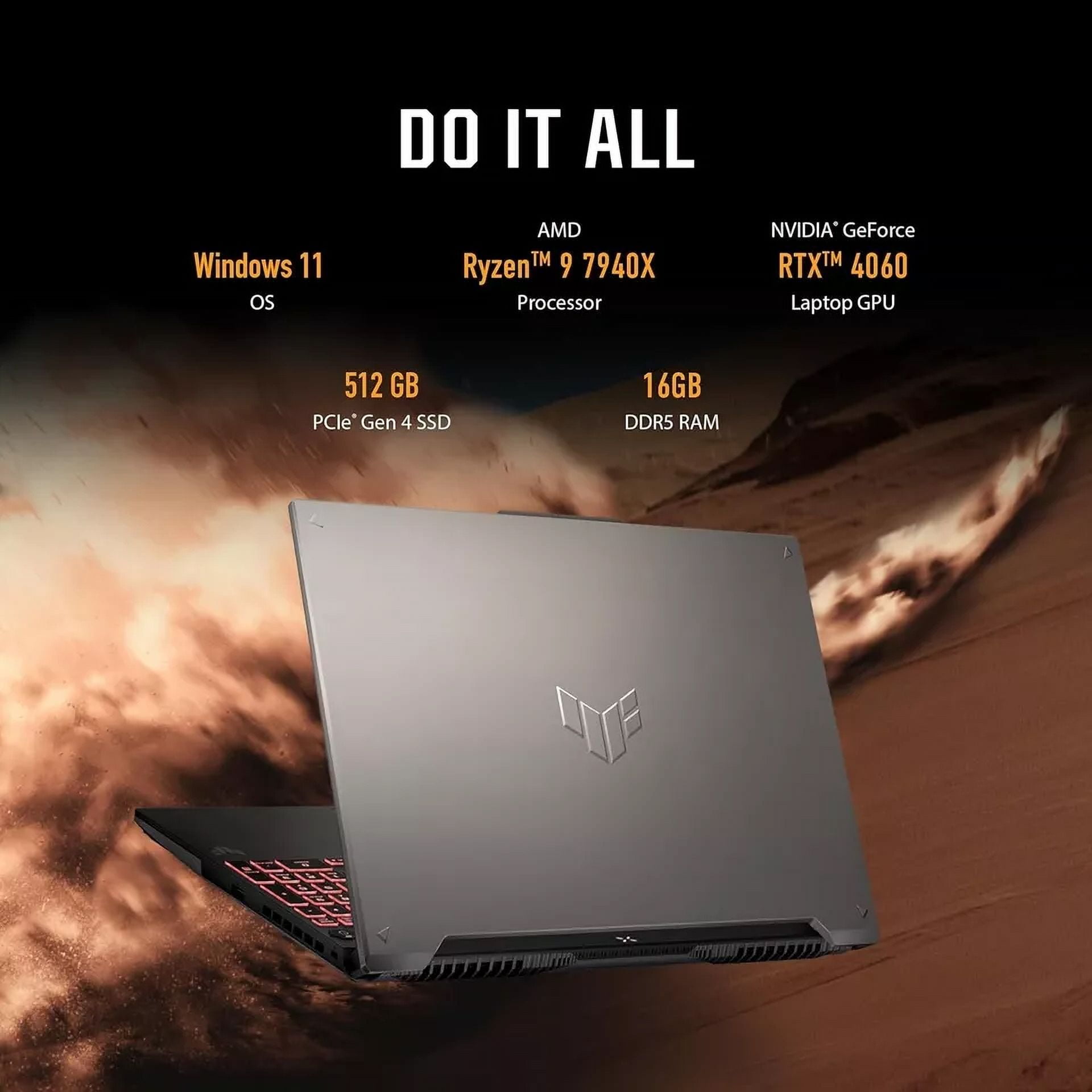 ASUS TUF Gaming A16 (2024) Gaming Laptop, 16” FHD+ 16:10 165Hz 