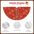 thumbnail image 3 of Defioc Tomatoes for Christmas Tree Skirt Snowman Xmas Tree Skirt Farmhouse Christmas Decorations Tree Mat for Holiday Party Decor-36", 3 of 6