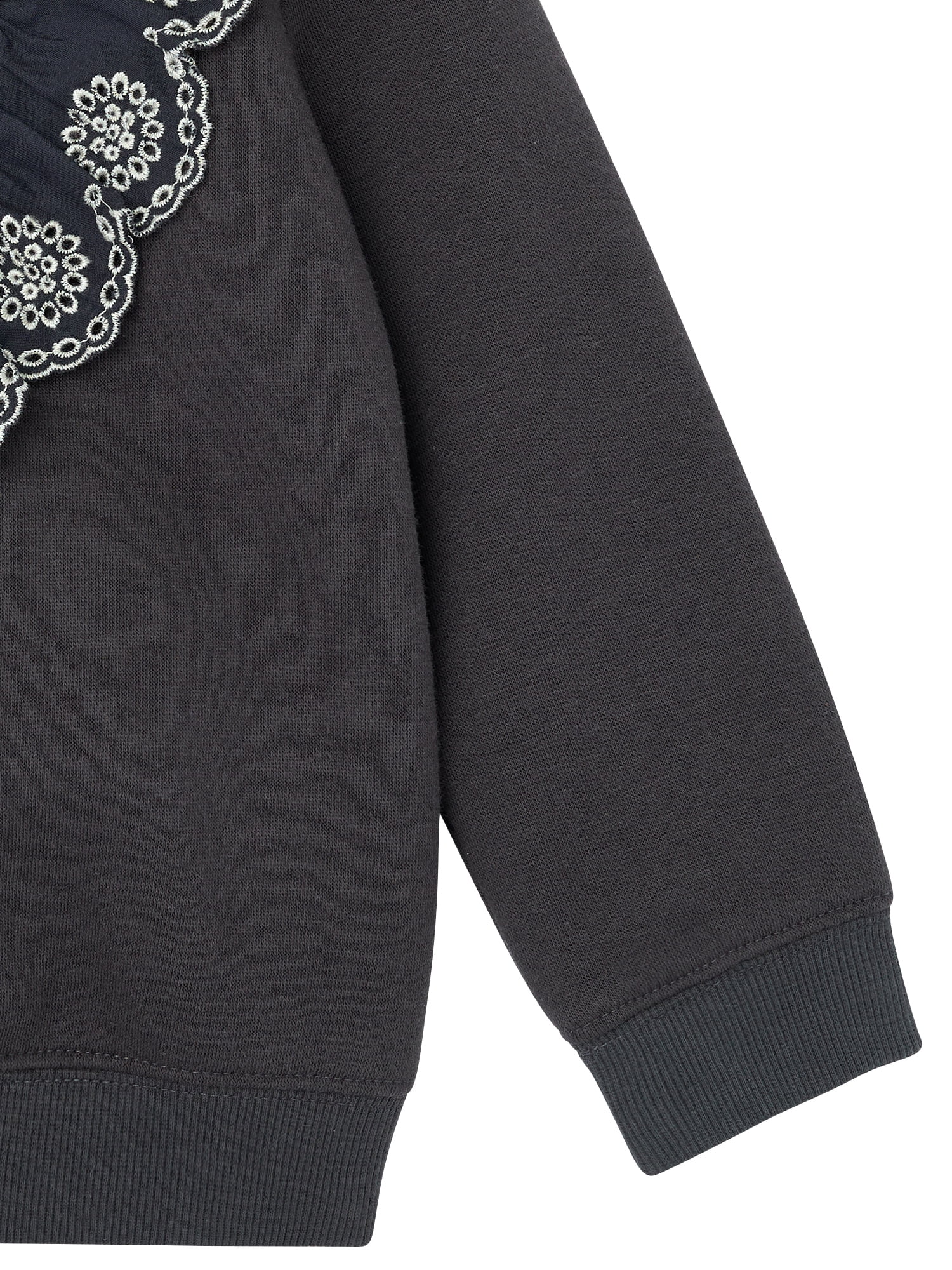 Modern Moments Toddler Girl Elphaba Wicked Eyelet Ruffle Sweatshirt, Sizes 12 Months - 5T