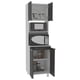 thumbnail image 3 of Módulo Microondas Diamante Gris y Blanco Virtual Muebles, 3 of 5
