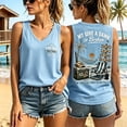 thumbnail image 2 of XMYRZ Women's T Shirts My Give A Damn is Broken Letter Print Tank Tops Too Old to Care Club Tees Funny Beach Blouse, 2 of 4