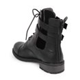 thumbnail image 3 of Wild Diva DE22 Women Leatherette Strappy Cutout Buckle Combat Boot, 3 of 5