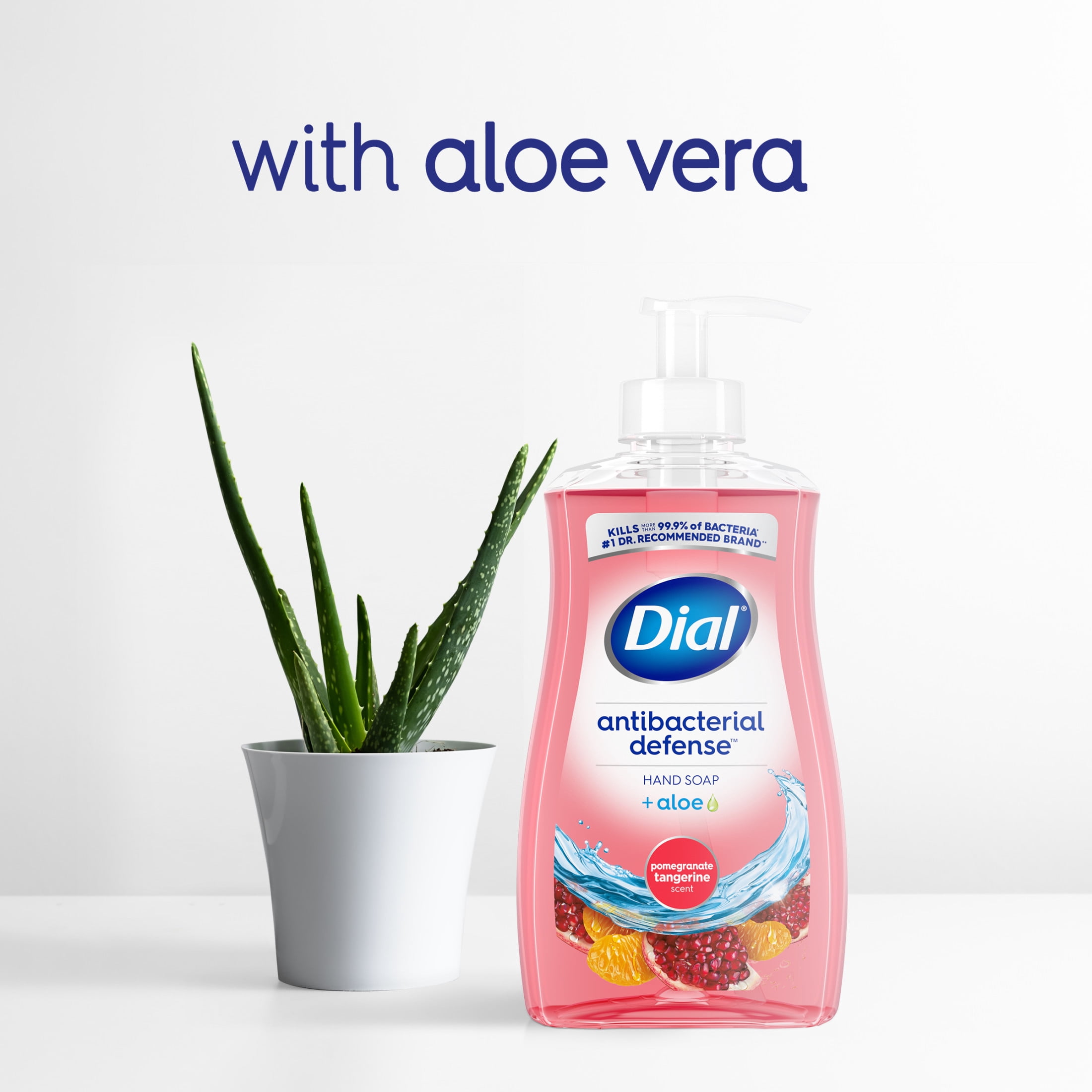 (3 pack) Dial Antibacterial Defense Pomegranate & Tangerine Liquid Hand Soap, 11 fl oz