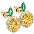 thumbnail image 6 of Worgeous  Lemon Earrings Flexible Match Stylish Accessories, 6 of 8