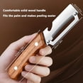 thumbnail image 2 of 2PC Stainless Steel Vegetable Peeler for Kitchen with Wooden Handle and Bottle Opener, 2 of 6