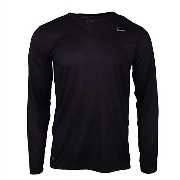 Nike Boys Legend Long Sleeve Athletic T-Shirt (Grey, Youth X-Large)