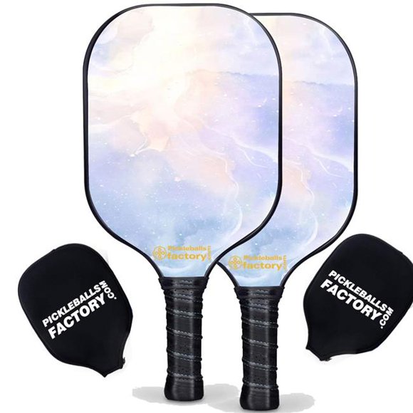 Pickleball Factory PB00013-5-G Pickleball Starter Set - Glistening Pickleballtournament Paddle, Best Beginner Pickleball Sets, Glassfiber Graphite