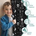 thumbnail image 3 of Blackout Kids Curtains,Black White Gothic Cat Skull Moon Pattern Childrens Insulated Curtains Set Of 2,Bedroom Essentials,Toddler Room Decor 42x63in(106x160cm), 3 of 5