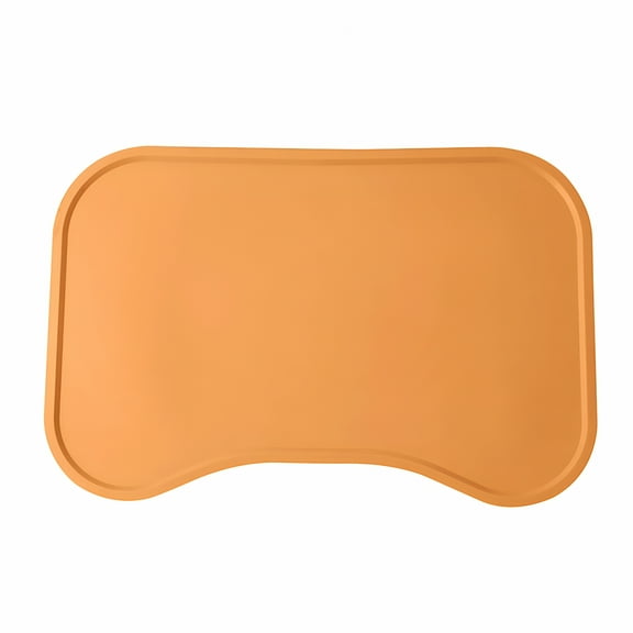 LAMIRO Cat Dog Food Mat Silicone Pet Feeding Mat for Floor NonSkid Water Proof Dog Water Bowl Tray Easy to Clean Pet Placemat 17.9×11.8inch Pads for Puppies Extra Large Puppy Bed Pads Washable