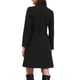 thumbnail image 3 of Abrigo Peacoat Chic para Mujeres Invierno con Cuello Alto, Botones, Abrigos Medios Largos con Cinturón XL Negro, 3 of 6