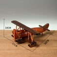 thumbnail image 3 of Vintage Wooden Plane model Decor Creative Home Desktop Retro Aircraft Decoration Toy Gift Collection TAPDRA Spare Part, 3 of 4