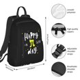 thumbnail image 4 of Funny Mathematical Happy Pi Day Backpack,Large Capacity Travel Backpack,Laptop Backpack,Water Resistant Backpack For Women Men 3, 4 of 5