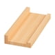 thumbnail image 2 of Estante de pared de madera maciza | Estante decorativo para sala de estar y dormitorio | 30 x 12 x 2 cm | Montaje sin pegamento | Deflector de 1 cm para mayor resistencia a las caídas, 2 of 6