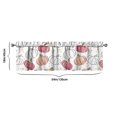 thumbnail image 3 of Thanksgiving Feast Valance with Family Gathering Design - Fall Leaves and Pumpkin Pattern Rod Pocket Kitchen Curtain, 3 of 3