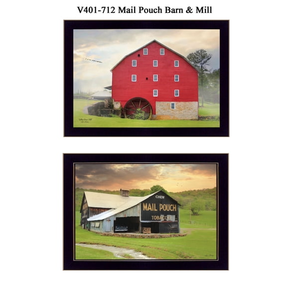 TrendyDecor4U Mail Pouch Barn And Mill By Lori Deiter Printed Wall Art V401-712