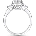 thumbnail image 5 of Dainty Cushion Cut Moissanite Ring 3 Ct Engagement Ring Three Stone White Gold Promise Anniversary Gift, 5 of 5