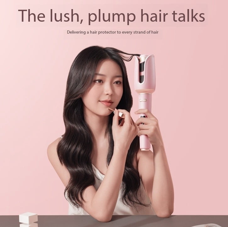2025 new 32mm Rose Automatic Curling Wand - Large Wave Electric Hair Curler with Negative Ion Technology, Hair Care & Water Wave Styler