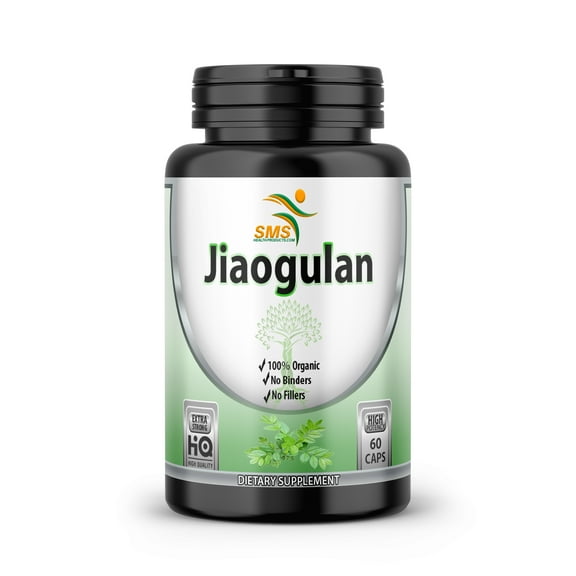 Jiaogulan Gynostemma Pentaphyllum Southern Ginseng Adaptogen 60 Capsules
